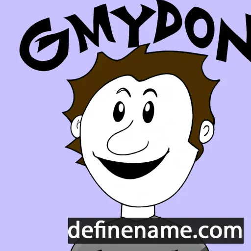 cartoon of the name Gwyndon