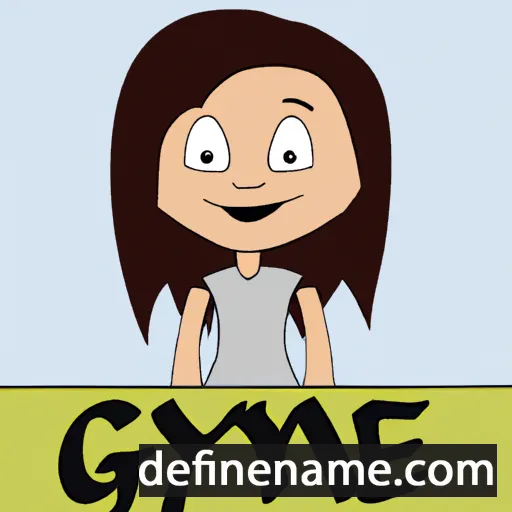 cartoon of the name Gwyne