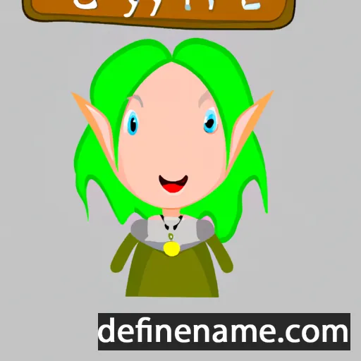 cartoon of the name Gwynfa