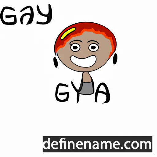 cartoon of the name Gya