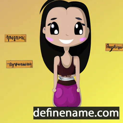 cartoon of the name Gyanna