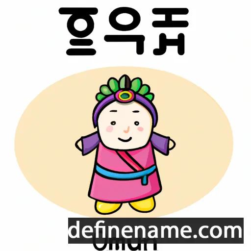 cartoon of the name Gyeong-mi