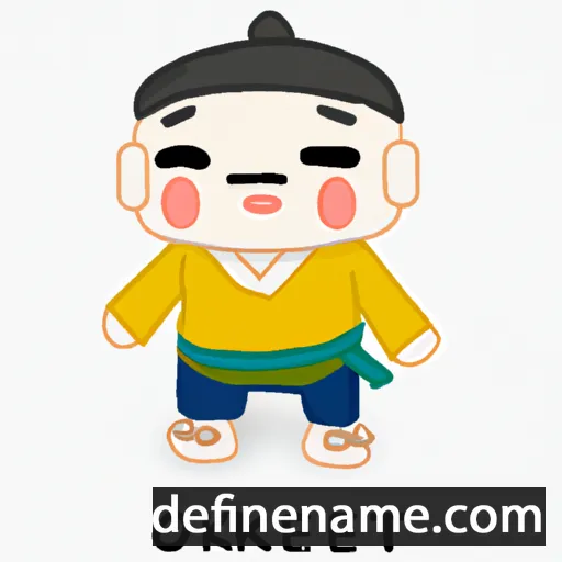 cartoon of the name Gyeong-ok