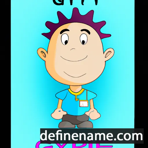 cartoon of the name Gyi