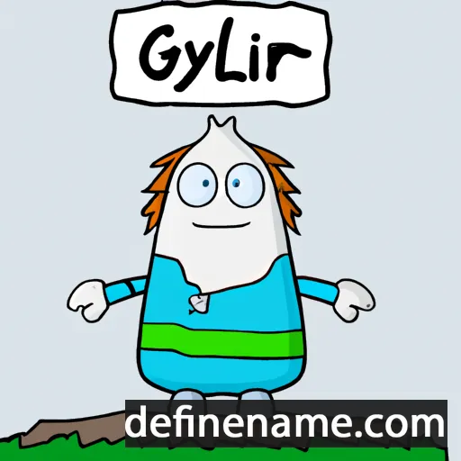 cartoon of the name Gylfi