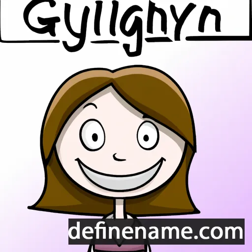 cartoon of the name Gyllian