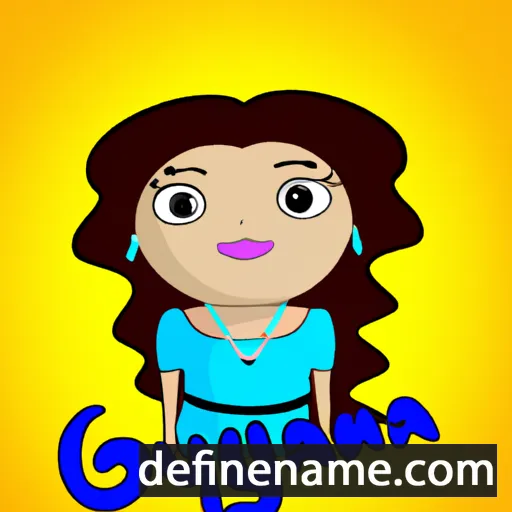 cartoon of the name Gyovanna