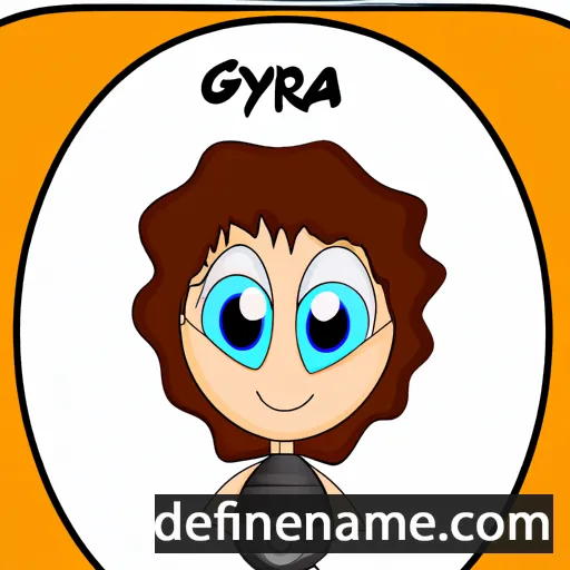 cartoon of the name Gyra