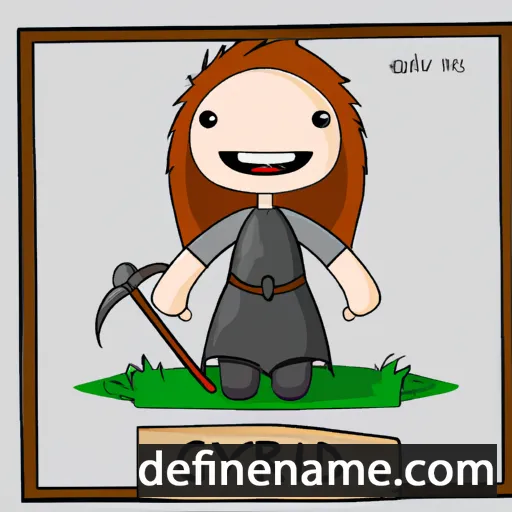 cartoon of the name Gyríðr