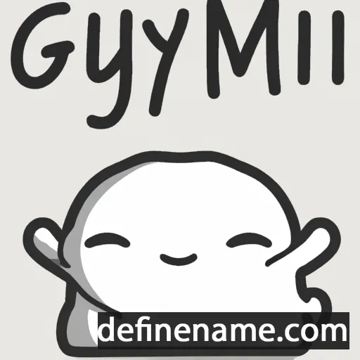 cartoon of the name Gyu-mi