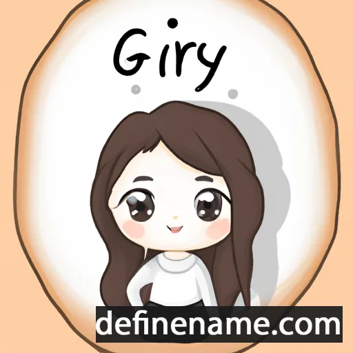 cartoon of the name Gyu-ri