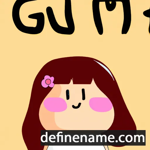 cartoon of the name Gyul-mi