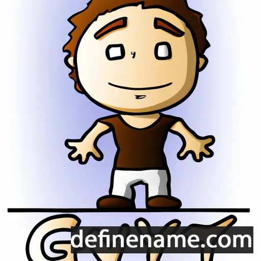 cartoon of the name Gyvi