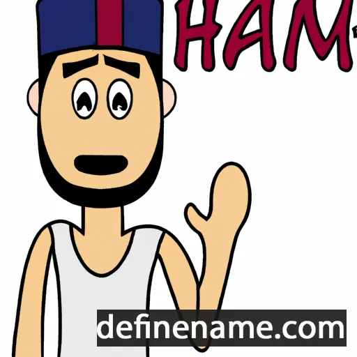 cartoon of the name Hájim