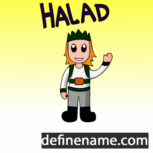 Hálvdan cartoon