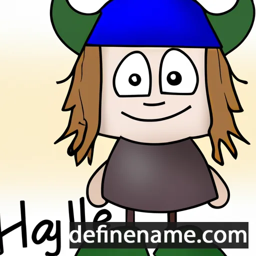 cartoon of the name Hälghe