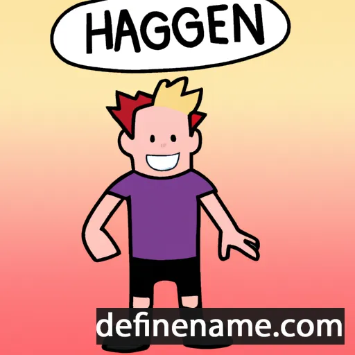 cartoon of the name Hågen