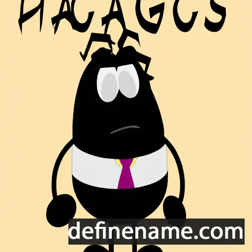 cartoon of the name Haggas