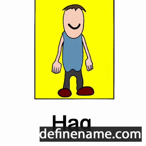 cartoon of the name Hagin