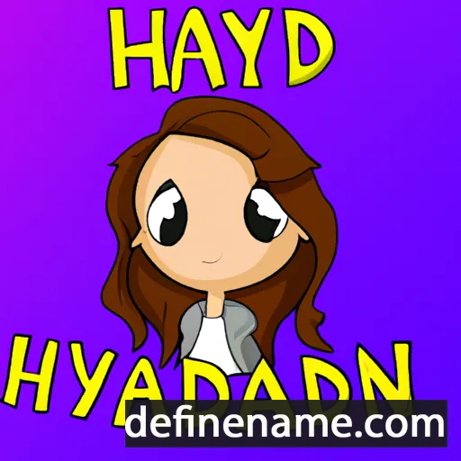 cartoon of the name Haidyn