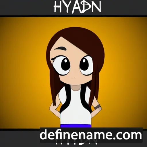 cartoon of the name Haidynn