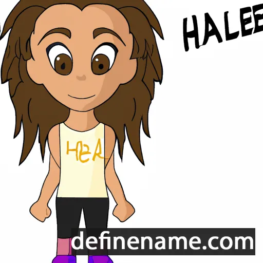 cartoon of the name Hailea