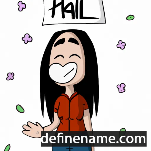 cartoon of the name Haili