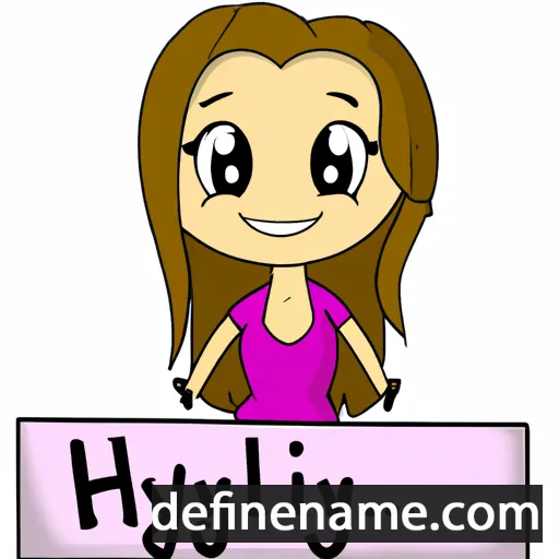 cartoon of the name Hailynn