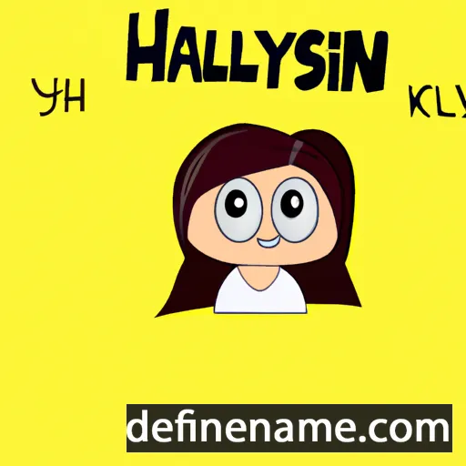 cartoon of the name Haislynn