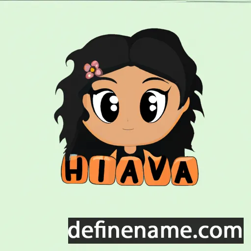 cartoon of the name Haiva