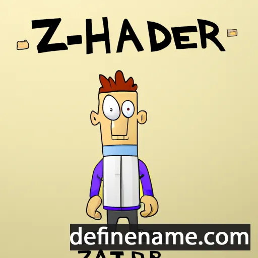 cartoon of the name Haizeder