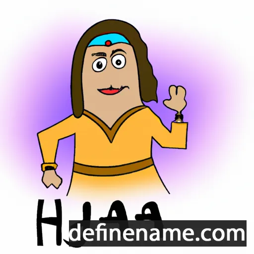 cartoon of the name Haja