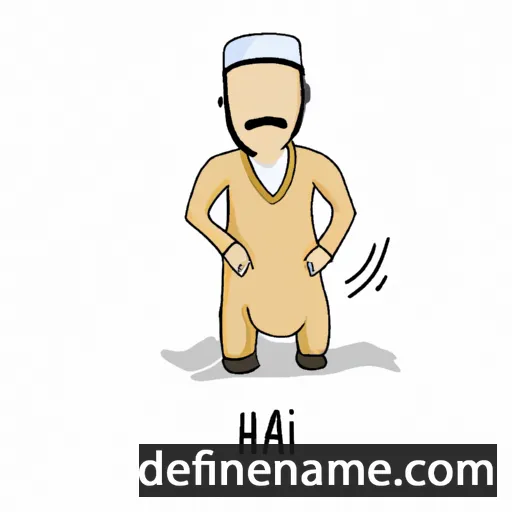 cartoon of the name Haji