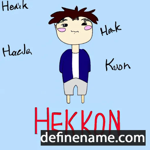 cartoon of the name Hak-yeon