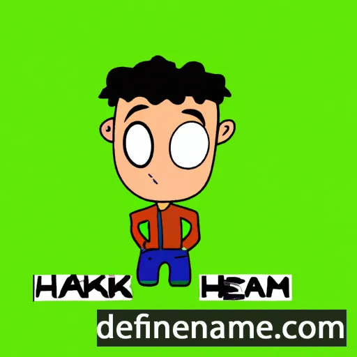 cartoon of the name Hakiem