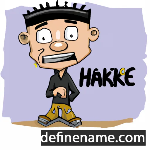 cartoon of the name Hakkie