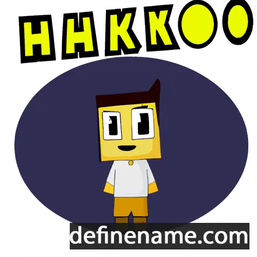 cartoon of the name Hako