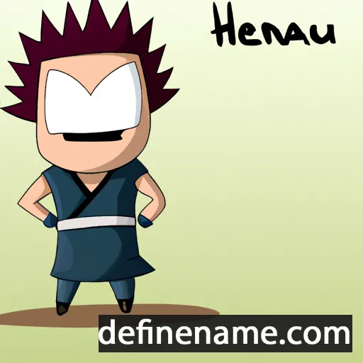 cartoon of the name Hakuren