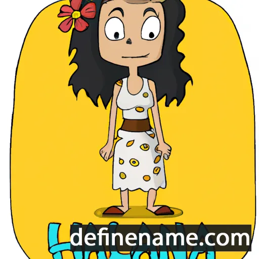 cartoon of the name Halana