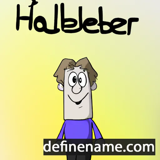 cartoon of the name Halbert