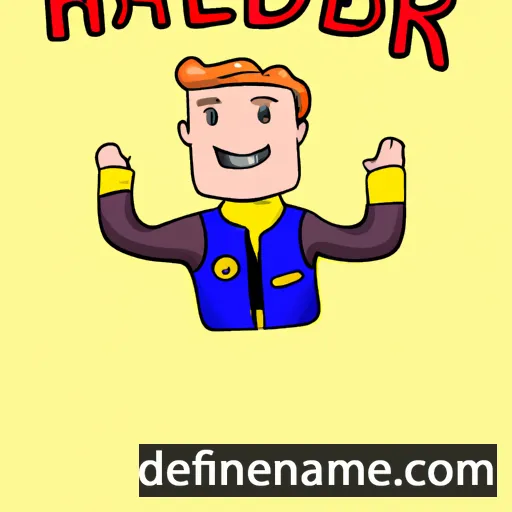 cartoon of the name Halden