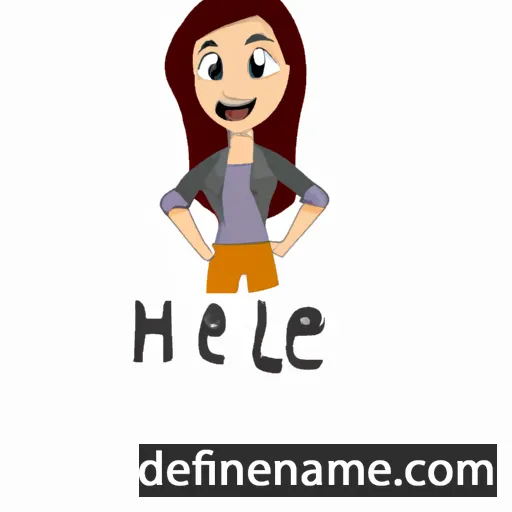 cartoon of the name Halea