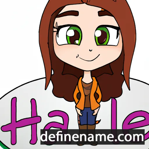 cartoon of the name Halee