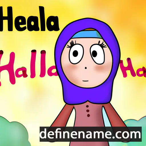 cartoon of the name Haleema