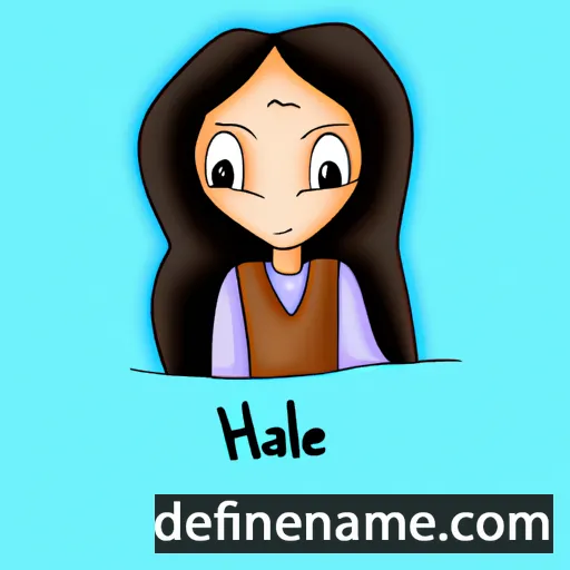 cartoon of the name Haleh