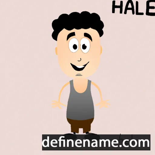 cartoon of the name Halel