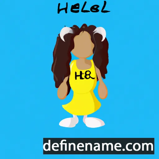 cartoon of the name Haleli