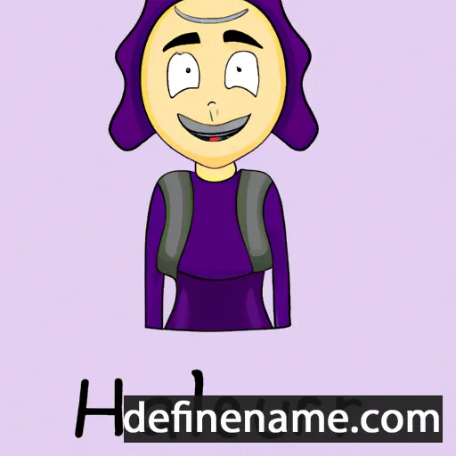 cartoon of the name Halenur