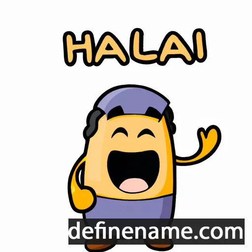 cartoon of the name Halhal