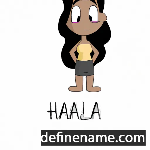 cartoon of the name Hali'a